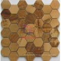 Wooden Yellow Marble Mosaic (CFS1048)